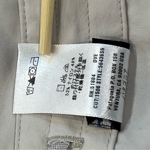 PATAGONIA Women’s Convertible Length Pants Tan Size 8  Tan Outdoor Hiking - Picture 9 of 9